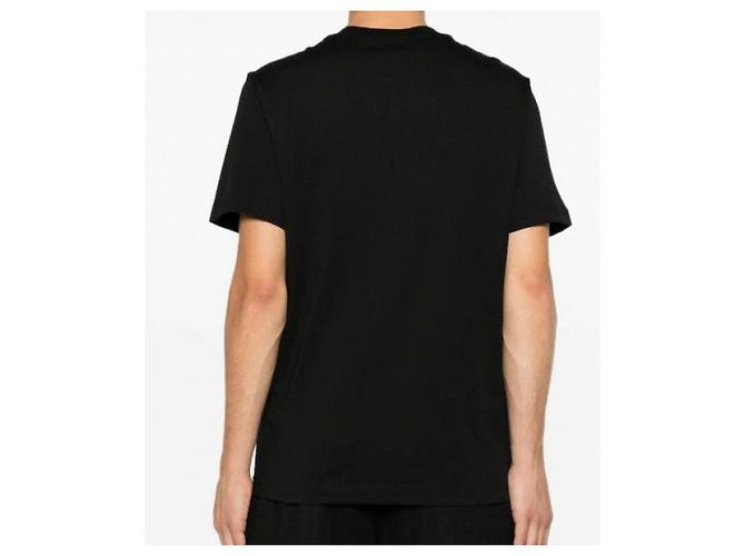 Moncler Logo Baumwoll-T-Shirt Schwarz - Ansicht 7