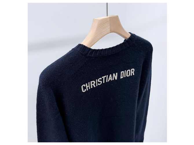 Dior Kaschmir-Strick mit Logo Dark Navy - Ansicht 2
