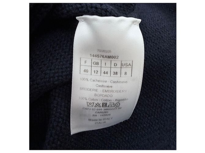 Dior Kaschmir-Strick mit Logo Dark Navy - Ansicht 6