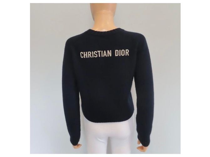 Dior Kaschmir-Strick mit Logo Dark Navy - Ansicht 7