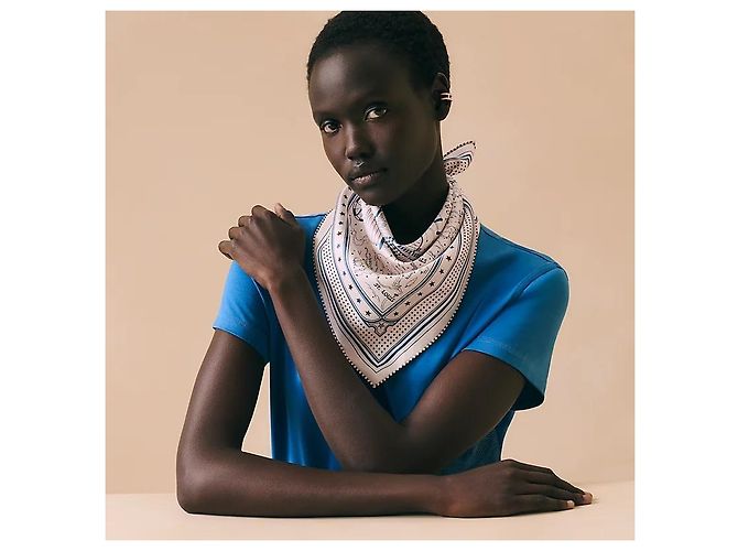 Foulard di seta Hermès Twilly Rosa - vista 4