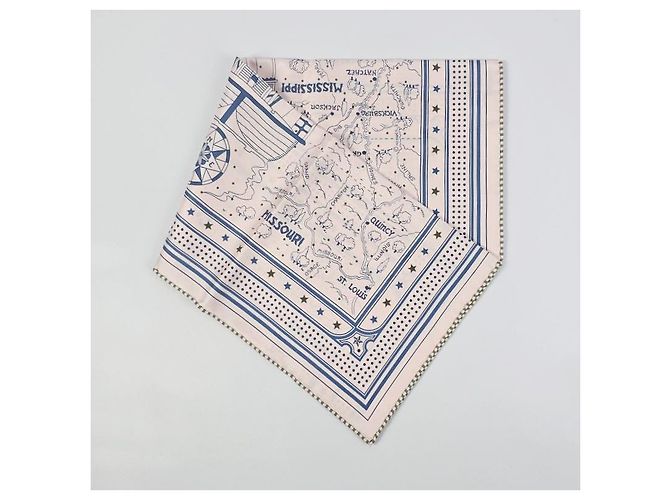 Foulard di seta Hermès Twilly Rosa - vista 7