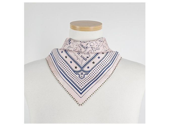 Foulard di seta Hermès Twilly Rosa - vista 9