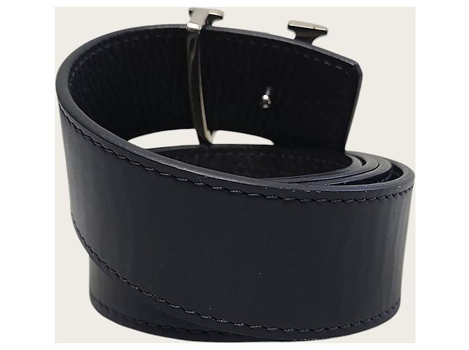 Louis Vuitton Navy Leather Reversible Belt - view 5