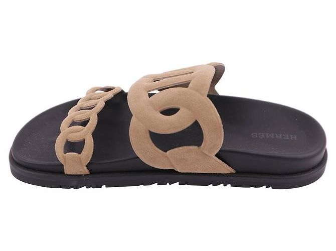 Sandali Hermès Extra Beige Gobi Capra Scamosciata - vista 11
