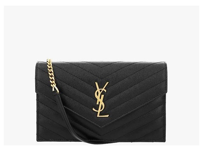 Autre Marque Borsa a tracolla Cassandra Monogram Matelassé Envelope Gold WOC con catena - vista 2