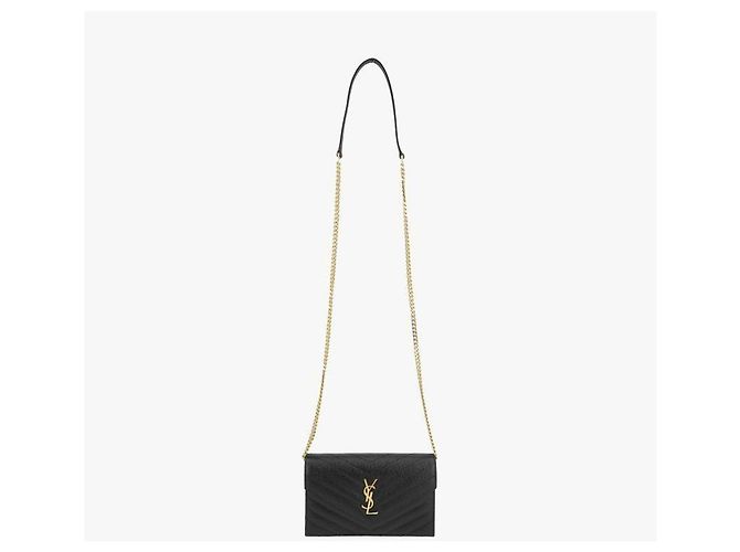 Autre Marque Borsa a tracolla Cassandra Monogram Matelassé Envelope Gold WOC con catena - vista 4