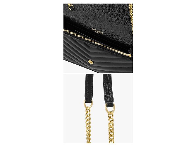 Autre Marque Borsa a tracolla Cassandra Monogram Matelassé Envelope Gold WOC con catena - vista 8