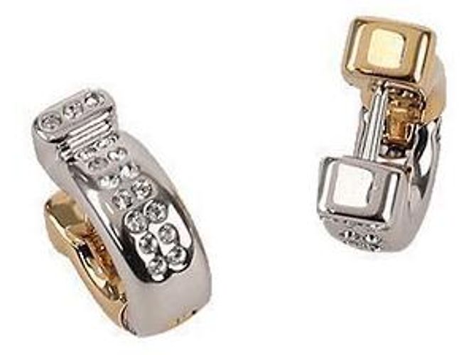 Orecchini Salvatore Ferragamo Gancini Oro Argento - vista 4