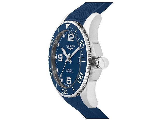 Longines Hydroconquest Ceramic Men's Rubber Watch - view 7