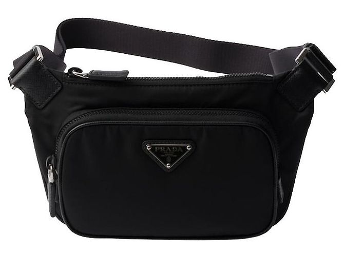 Prada Borsa a tracolla in pelle Saffiano - vista 9