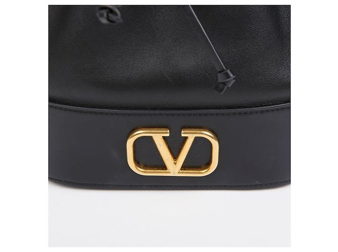 Valentino Borsa a secchiello a spalla con catena logo - vista 3