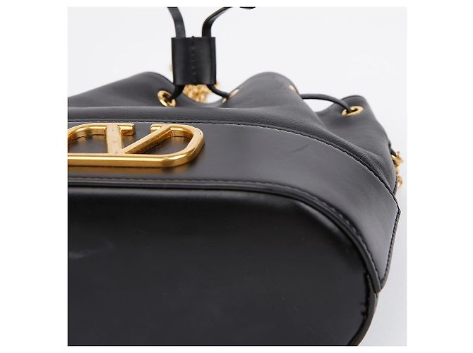 Valentino Borsa a secchiello a spalla con catena logo - vista 8