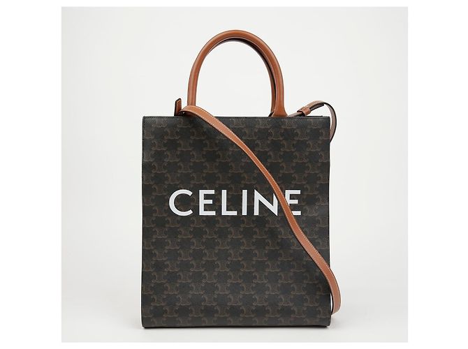 Cabas Céline Borsa Tote Verticale Small Tan - vista 2