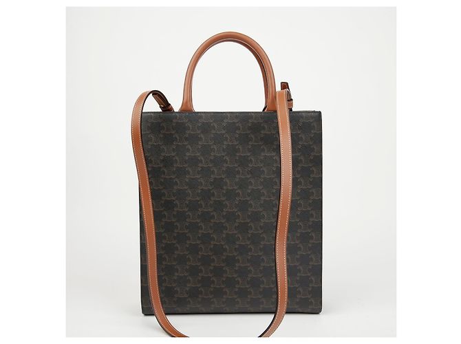 Cabas Céline Borsa Tote Verticale Small Tan - vista 3