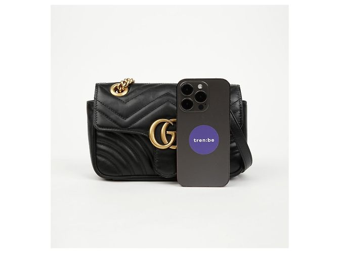 Gucci Borsa a tracolla mini GG Marmont - vista 12