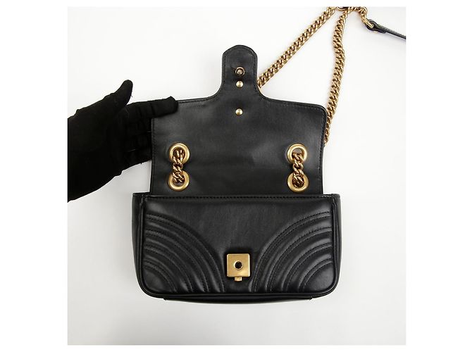 Gucci Borsa a tracolla mini GG Marmont - vista 13