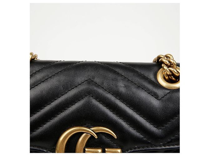 Gucci Borsa a tracolla mini GG Marmont - vista 3