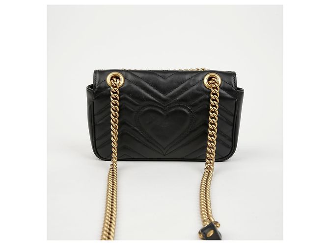 Gucci Borsa a tracolla mini GG Marmont - vista 5