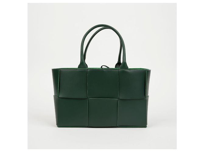 Bottega Veneta Borsa Tote Arco Green Piccola - vista 3