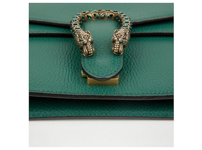 Gucci Borsa a tracolla Mini Dionysus in pelle Emerald - vista 10