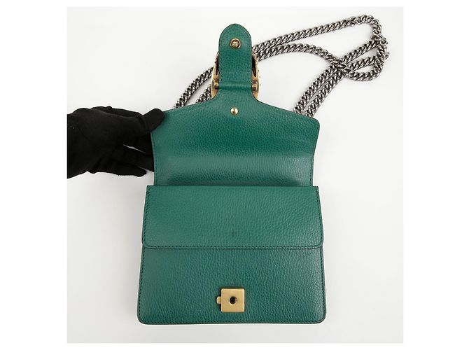 Gucci Borsa a tracolla Mini Dionysus in pelle Emerald - vista 13