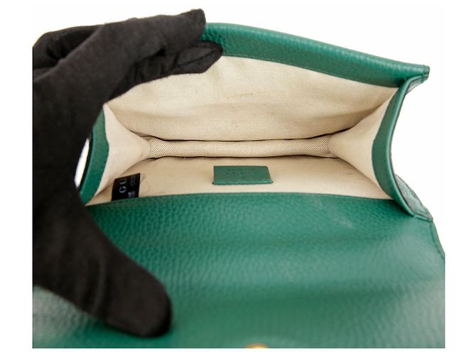 Gucci Borsa a tracolla Mini Dionysus in pelle Emerald - vista 14