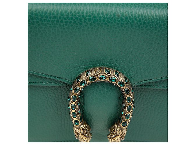Gucci Borsa a tracolla Mini Dionysus in pelle Emerald - vista 2