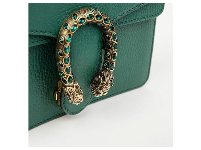 Gucci Borsa a tracolla Mini Dionysus in pelle Emerald - vista 3