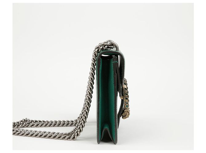 Gucci Borsa a tracolla Mini Dionysus in pelle Emerald - vista 7