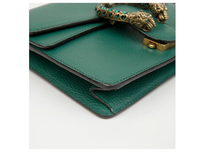 Gucci Borsa a tracolla Mini Dionysus in pelle Emerald - vista 9