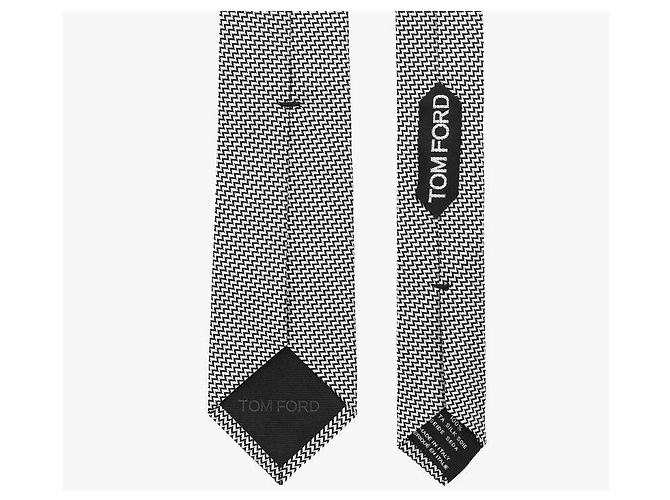 Tom Ford Seidenkrawatte mit geometrischem Muster - Ansicht 6