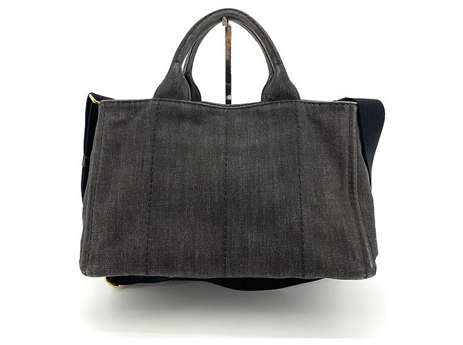 Prada Borsa Tote e a Tracolla Denim Kanafa - vista 6