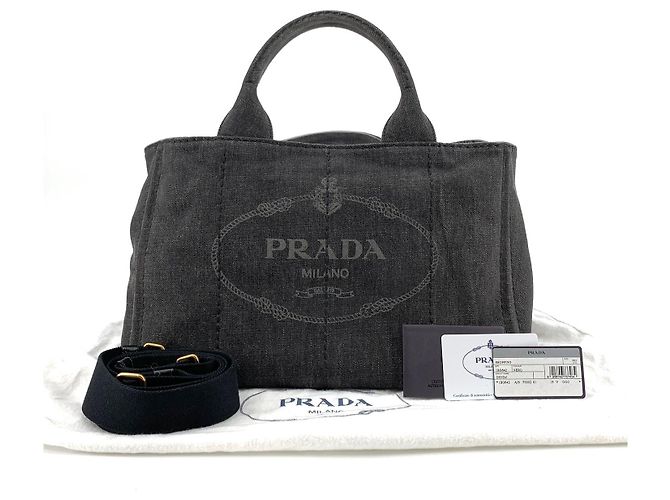 Prada Borsa Tote e a Tracolla Denim Kanafa - vista 9