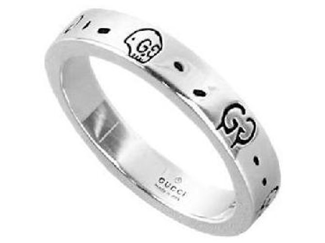 Gucci Silver Ghost GG Ring Silberfarben - Ansicht 7