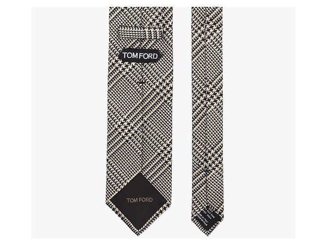 Tom Ford Check Pattern Silk Tie - view 6