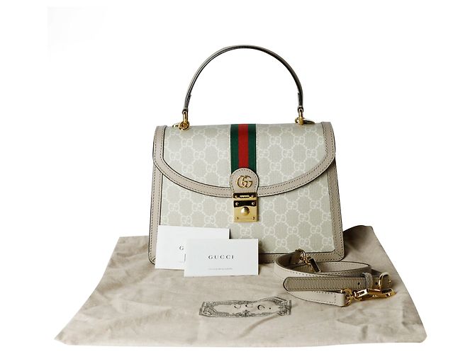 Gucci Borsa a mano Ophidia con manici e tracolla - vista 6