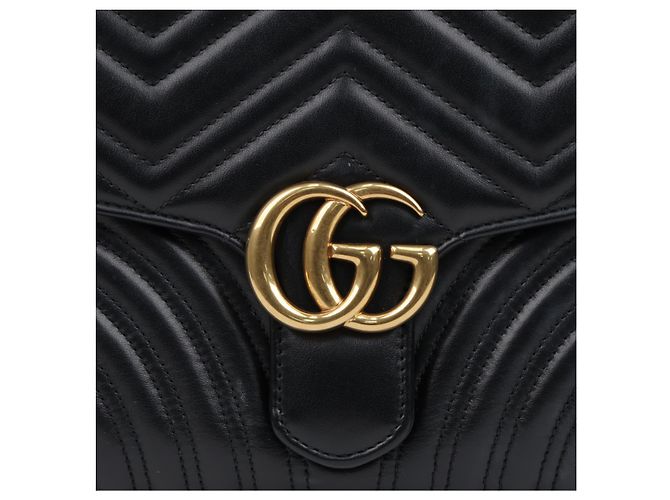 Gucci Clutch GG Marmont Matelassé Black - vista 2