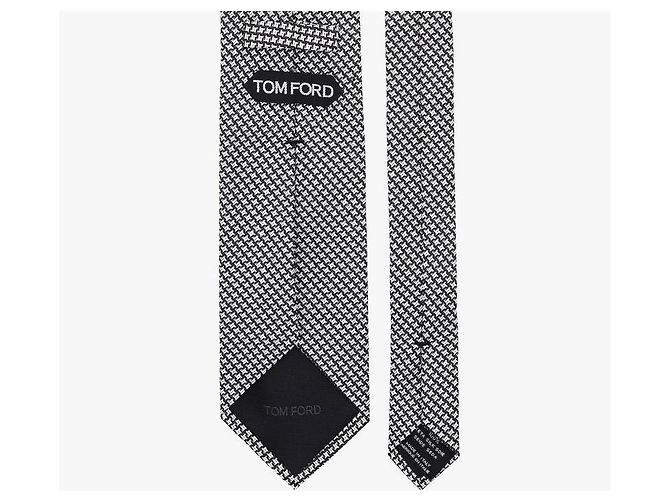 Tom Ford Micro Pattern Silk Tie - view 6
