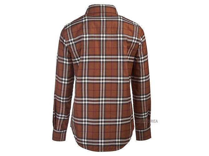 Burberry Abito camicia vintage in cotone a quadri - vista 3