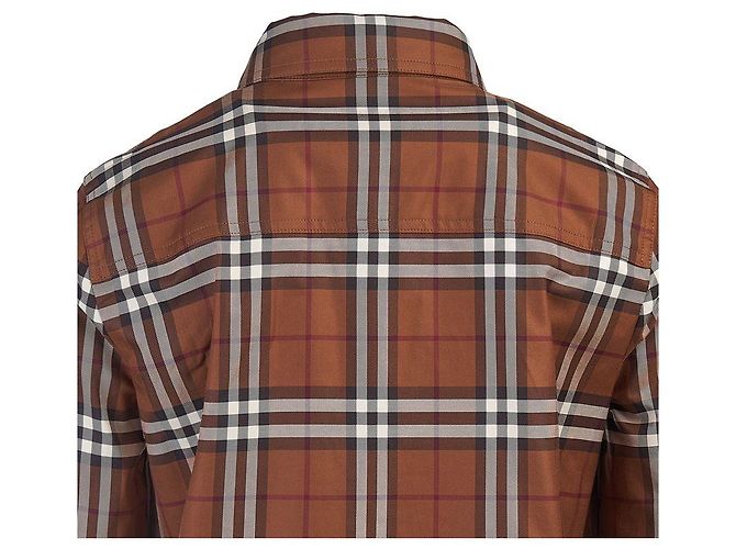 Burberry Abito camicia vintage in cotone a quadri - vista 6