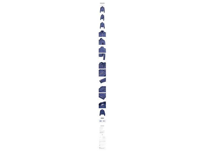 Maison Martin Margiela Denimjacke mit weiß gesticktem Logo - Ansicht 11