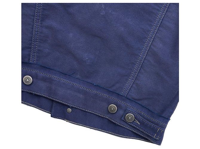 Maison Martin Margiela Denimjacke mit weiß gesticktem Logo - Ansicht 9