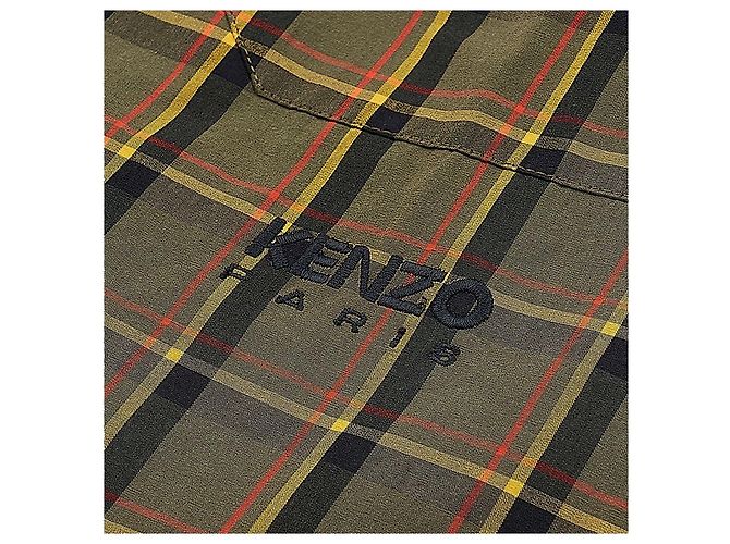 Kenzo Camicia a quadri in cotone da uomo - vista 8