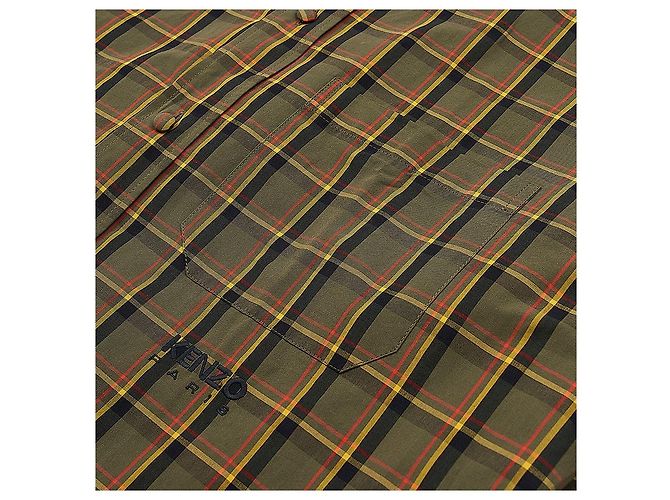Kenzo Camicia a quadri in cotone da uomo - vista 9