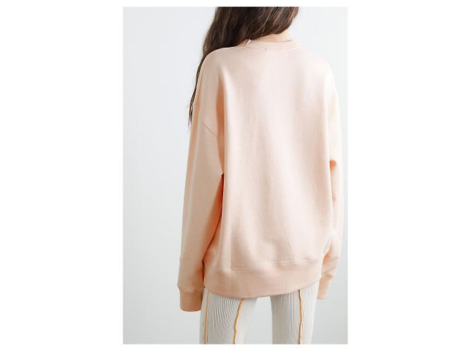 Acne Sweatshirt aus Bio-Baumwoll-Jersey mit Applikation - Ansicht 3