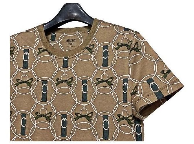 Hermès Khaki Ribbon Round Short Sleeve - vista 4