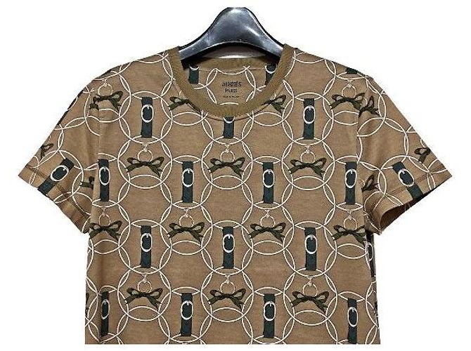 Hermès Khaki Ribbon Round Short Sleeve - vista 5