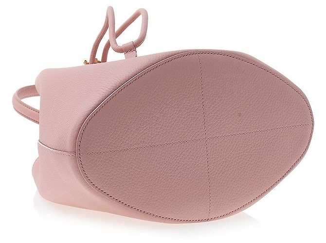 Burberry Kleiner Beutelbeutel aus grauem Leder - Ansicht 5
