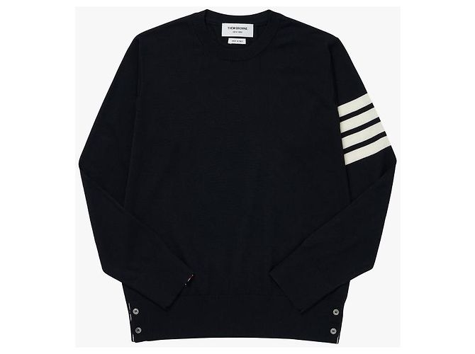 Thom Browne Nachhaltiger gestreifter Merino-Wollpullover für Herren - Ansicht 3